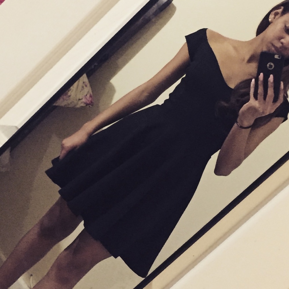 Black skater dress